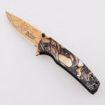 YML-3415 Klappmesser aus eloxiertem Aluminium, 3D-Druck, individuelles Bild-Logo-Finish