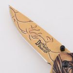 YML-3415 Klappmesser aus eloxiertem Aluminium, 3D-Druck, individuelles Bild-Logo-Finish