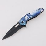 Складной нож YML-3415, изготовленное на заказ 3D-печать, изображение логотипа, гравировка, черненая отделка