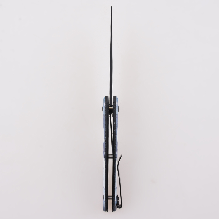 YML-3415 접이식 칼 맞춤형 3D 인쇄 이미지 로고 각인 검정색 마감