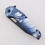 Складной нож YML-3415, изготовленное на заказ 3D-печать, изображение логотипа, гравировка, черненая отделка