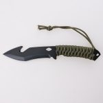 Couteau de chasse YML-3416, utilisation de survie, coupe-ceinture en plein air, manche en paracorde