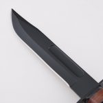 YML-3417 cuchillo Bowie estilo clase caza supervivencia uso mango de cuero sable moler