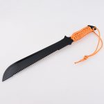 Couteau à machette YML-3418, lame de coupe 16 pouces, manche en paracorde, camping survivre