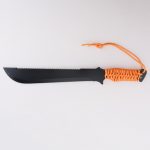 Couteau à machette YML-3418, lame de coupe 16 pouces, manche en paracorde, camping survivre