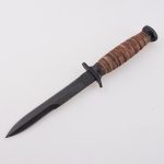 YML-3420 보위 나이프 플라스틱 칼집 가죽 손잡이 클래식 스타일 총검 가드