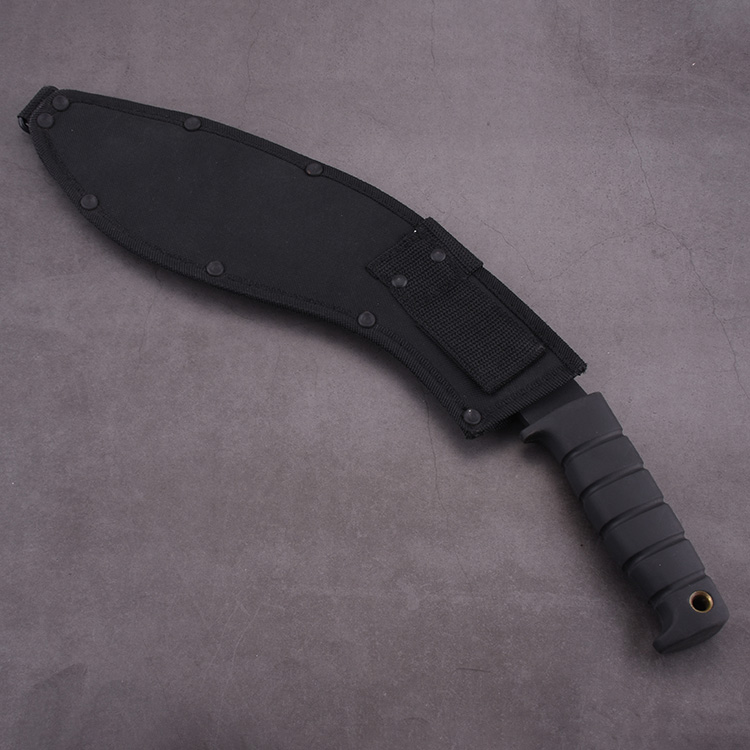 YML-BKUK большая собачья нога Kukri Machete резиновая черная ручка для выживания