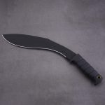 YML-BKUK большая собачья нога Kukri Machete резиновая черная ручка для выживания