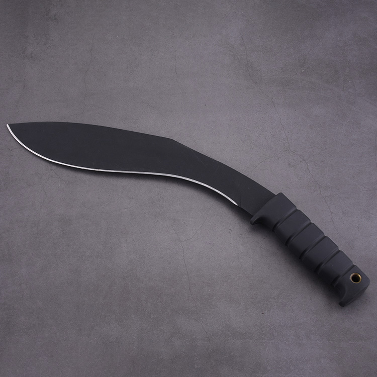 YML-BKUK большая собачья нога Kukri Machete резиновая черная ручка для выживания