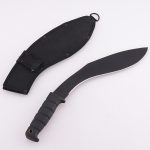 YML-BKUK большая собачья нога Kukri Machete резиновая черная ручка для выживания