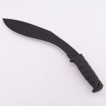 YML-BKUK большая собачья нога Kukri Machete резиновая черная ручка для выживания