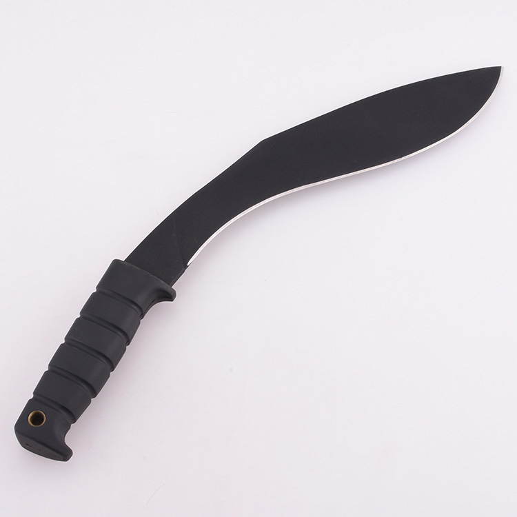 YML-BKUK большая собачья нога Kukri Machete резиновая черная ручка для выживания
