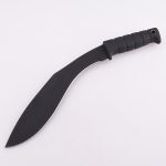YML-BKUK большая собачья нога Kukri Machete резиновая черная ручка для выживания