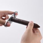 Cigar cutter 420J2 blade stainless steel satin handle XJ-1010 s01