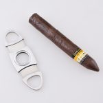 Cigar cutter 420J2 blade stainless steel satin handle XJ-1010 s07