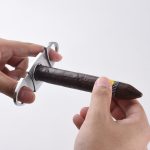 Cigar cutter 420J2 blade steel satin handle spot stock XJ-1011 s01
