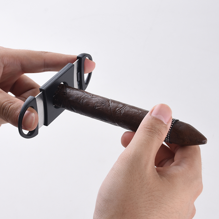 Cigar cutter ABS handle 420J2 blade spot stock XJ-1008 s01