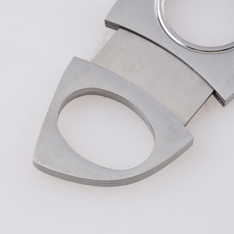 Cigar cutter stainless steel satin handle 420J2 blade XJ-1009 s05