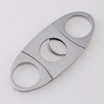 Cigar cutter steel handle satin 420J2 blade spot stock XJ-1012 s04