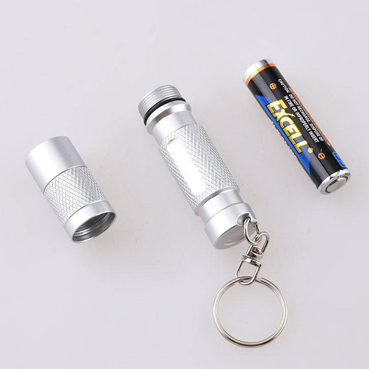 Lampe de poche mini taille clé anneau en alliage d'aluminium MG-MNL-001 s07