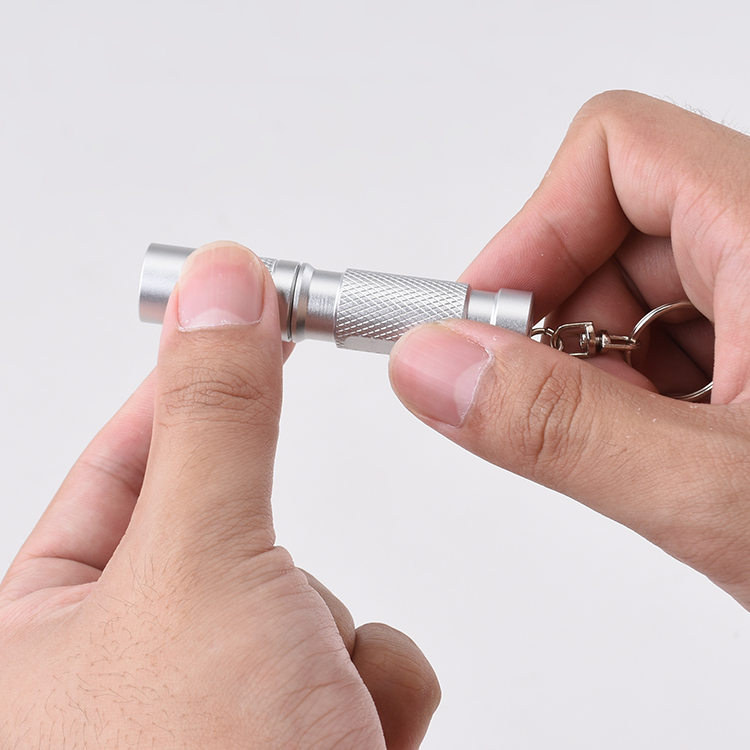 Фонарик мини-размера ключа из алюминиевого сплава с кольцом MG-MNL-001 s09