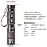 Flashlight mini size key aluminum alloy ring MG-MNL-001 s25