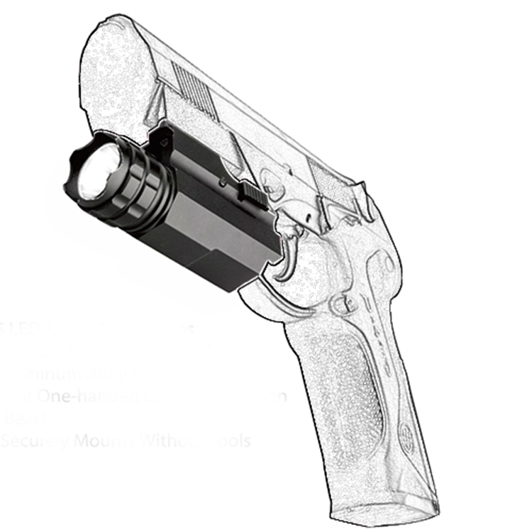 Suis slaid pistol LED taktikal lampu suluh MG-MGL-005 s22