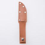 ZY-2403 fixed blade scout knife leather belt sheath wood handle s10
