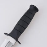ZY-2404 pig knife serrated blade blood groove nylon sheath s10