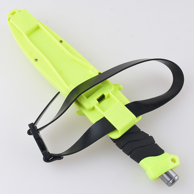 ZY-2407 dive knife multi use fluorescent handle sheath s02