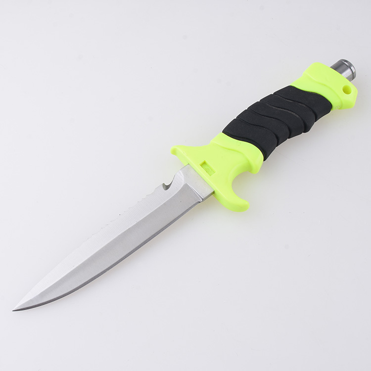 ZY-2407 dive knife multi use fluorescent handle sheath s05