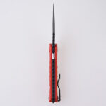 DC01D Scythe 154CM blackwash red G10 s05