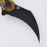 DC01K Scythe XL PEI Ultem amber translucent handle Pikal s07