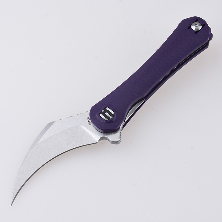 DC01O Scythe 154CM stonewash purple G10 unisex s02