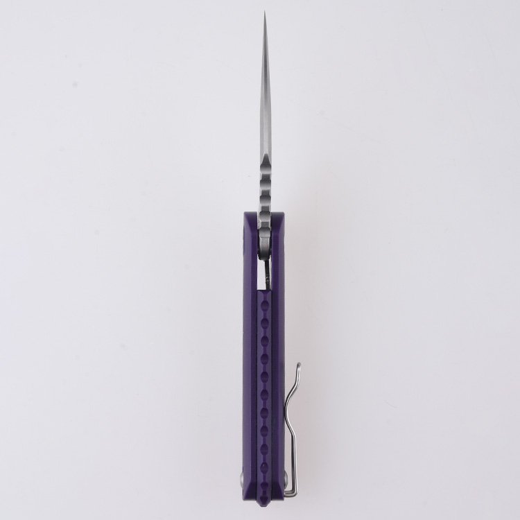 DC01O Scythe 154CM stonewash purple G10 unisex s06