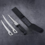 ODM ZY-FK4 hunting knife set 3 swappable blades pouch s23