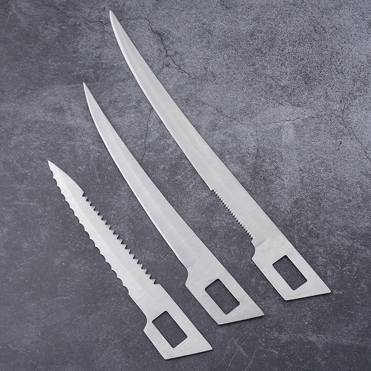 ODM ZY-FK4 hunting knife set 3 swappable blades pouch s24