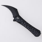 Shieldon DC01L Scythe XL, 154CM Pikal blade coating, fully serrated, black PEI s01