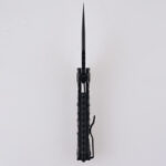 Shieldon DC01L Scythe XL, 154CM Pikal blade coating, fully serrated, black PEI s04