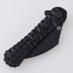 Shieldon DC01L Scythe XL, 154CM Pikal blade coating, fully serrated, black PEI s10