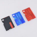 SS-0822(r) card knife multi-tool 12-in-1 LED light wallet s01