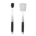 2 pieces BBQ set basting brush spatula TPR handle s1