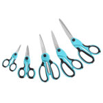6 pcs OEM household scissors 4.5 5.5 8 8 9 inches set s3