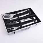 6pcs BBQ tool set plastic handle custom color mix and match s24