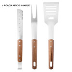 ACACIA WOOD BBQ TOOL SET s1