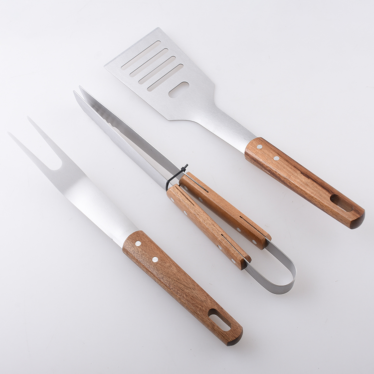 ACACIA WOOD BBQ TOOL SET s2