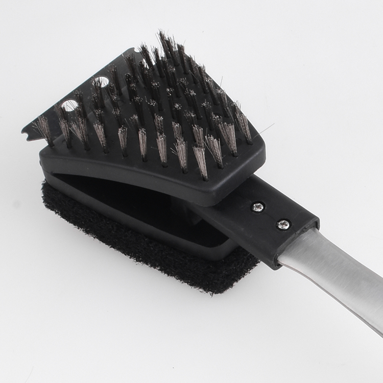 BBQ GRILL BRUSH TPR handle s3