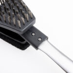 BBQ grill brush cleaner outdoor kitchen tool plastic handle s13