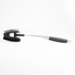 BBQ grill brush cleaner outdoor kitchen tool plastic handle s14
