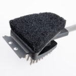 BBQ grill brush cleaner outdoor kitchen tool plastic handle s2